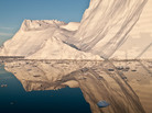 An iceberg that likely calved from Jakobshavn Isbrae, the fastest glacier in western Greenland. An iceberg that likely calved from Jakobshavn Isbrae, the fastest glacier in western Greenland.