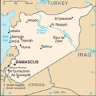 Map of Syria.
