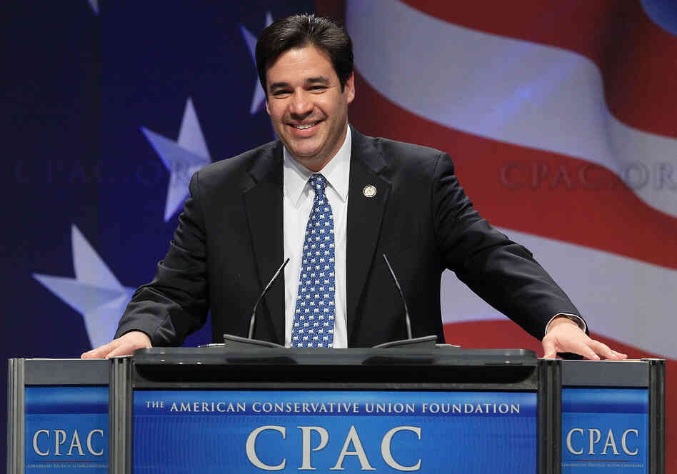 Rep. Raul Labrador (R-ID), speaks at the Conservative Political Action conference in February.