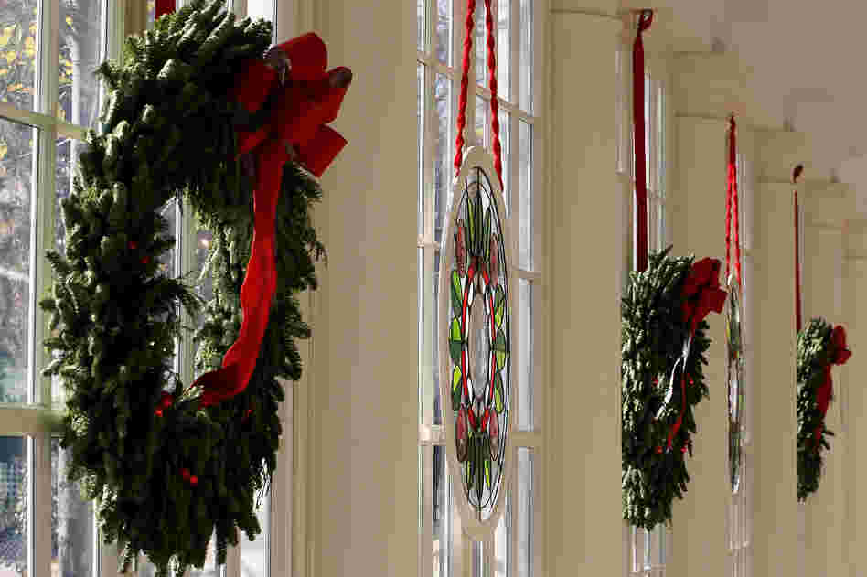 The East Wing features a stained glass window created by Chicago-based artist David Lee Csicsko.