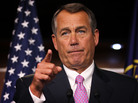 House Speaker John Boehner takes questions during a news conference Friday on Capitol Hill. House Speaker John Boehner takes questions during a news conference Friday on Capitol Hill.