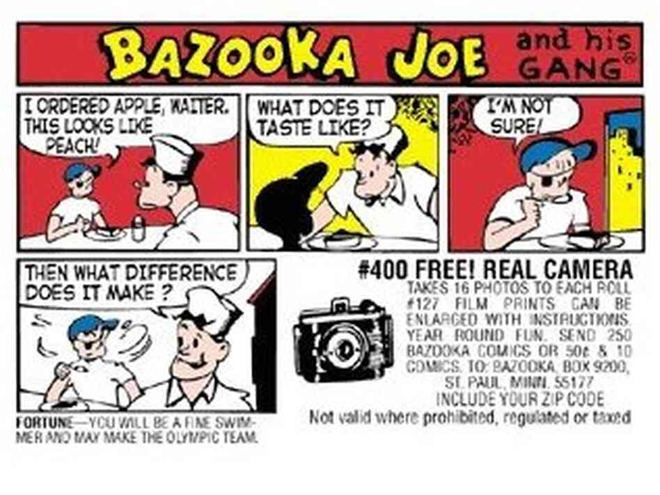 The latest "comic of the week" on Bazooka Bubble Gum's Facebook page. The latest "comic of the week" on Bazooka Bubble Gum's Facebook page.