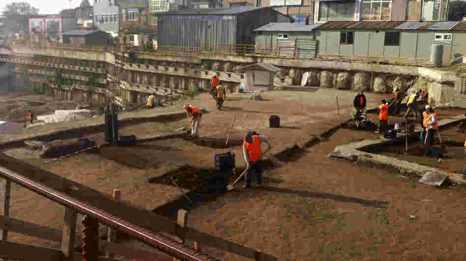 Archaeologists call an excavation site on Istanbul's southern shore the world's largest shipwreck collection. The area, unearthed during construction of a railway station, was once a Byzantine-era port that harbored cargo and military vessels, and received goods from around the Mediterranean. Archaeologists call an excavation site on Istanbul's southern shore the world's largest shipwreck collection. The area, unearthed during construction of a railway station, was once a Byzantine-era port that harbored cargo and military vessels, and received goods from around the Mediterranean.