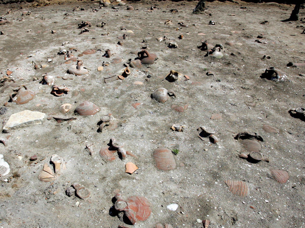 The archaeological finds include millions of shards of pottery.