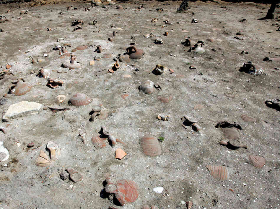 The archaeological finds include millions of shards of pottery.