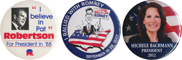 They won the Iowa straw poll — Robertson in '87, Romney in '07 and Bachmann last year — but failed to win the state's GOP caucuses the following year.