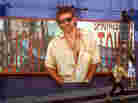 Bruce Springsteen billboard for the record Lucky Town on the side of the Whiskey A Go Go on the Sunset Strip 1992