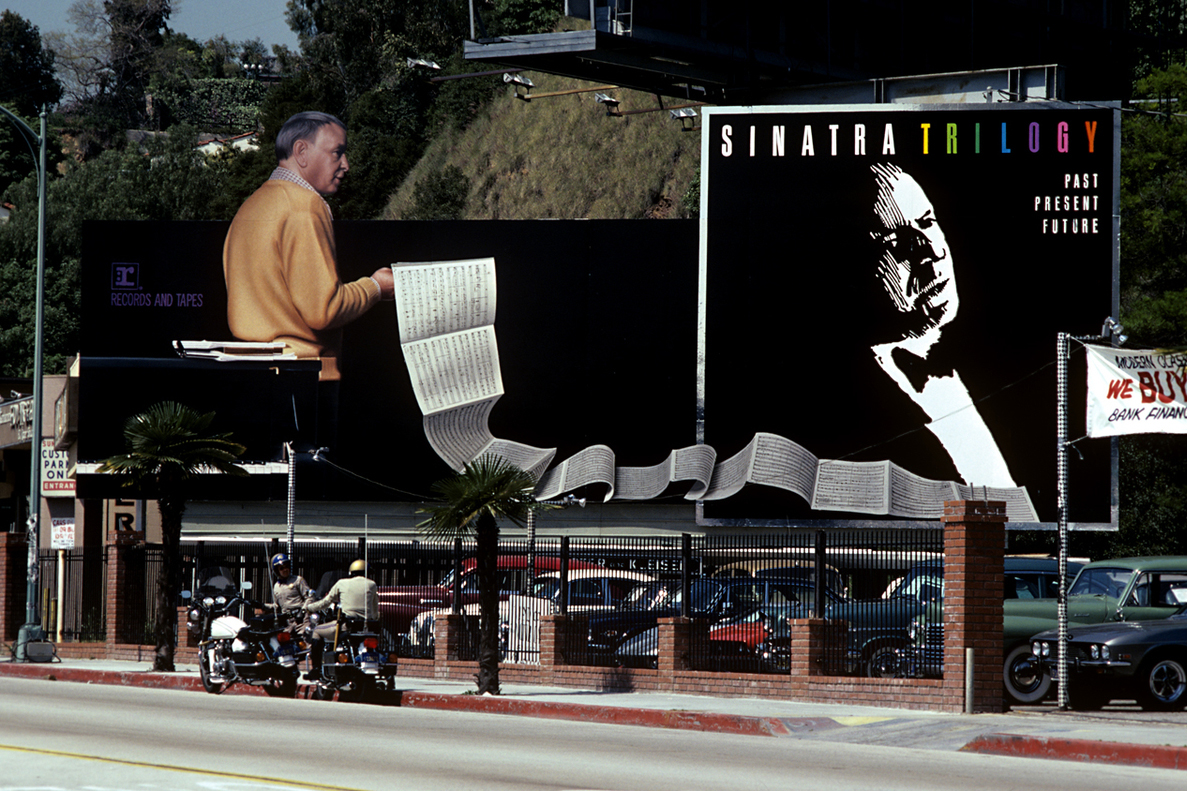 Frank Sinatra's Trilogy: Past Present Future, 1983 (Reprise Records), art direction by Saul Bass.