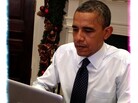 President Obama answers questions on Twitter. President Obama answers questions on Twitter.