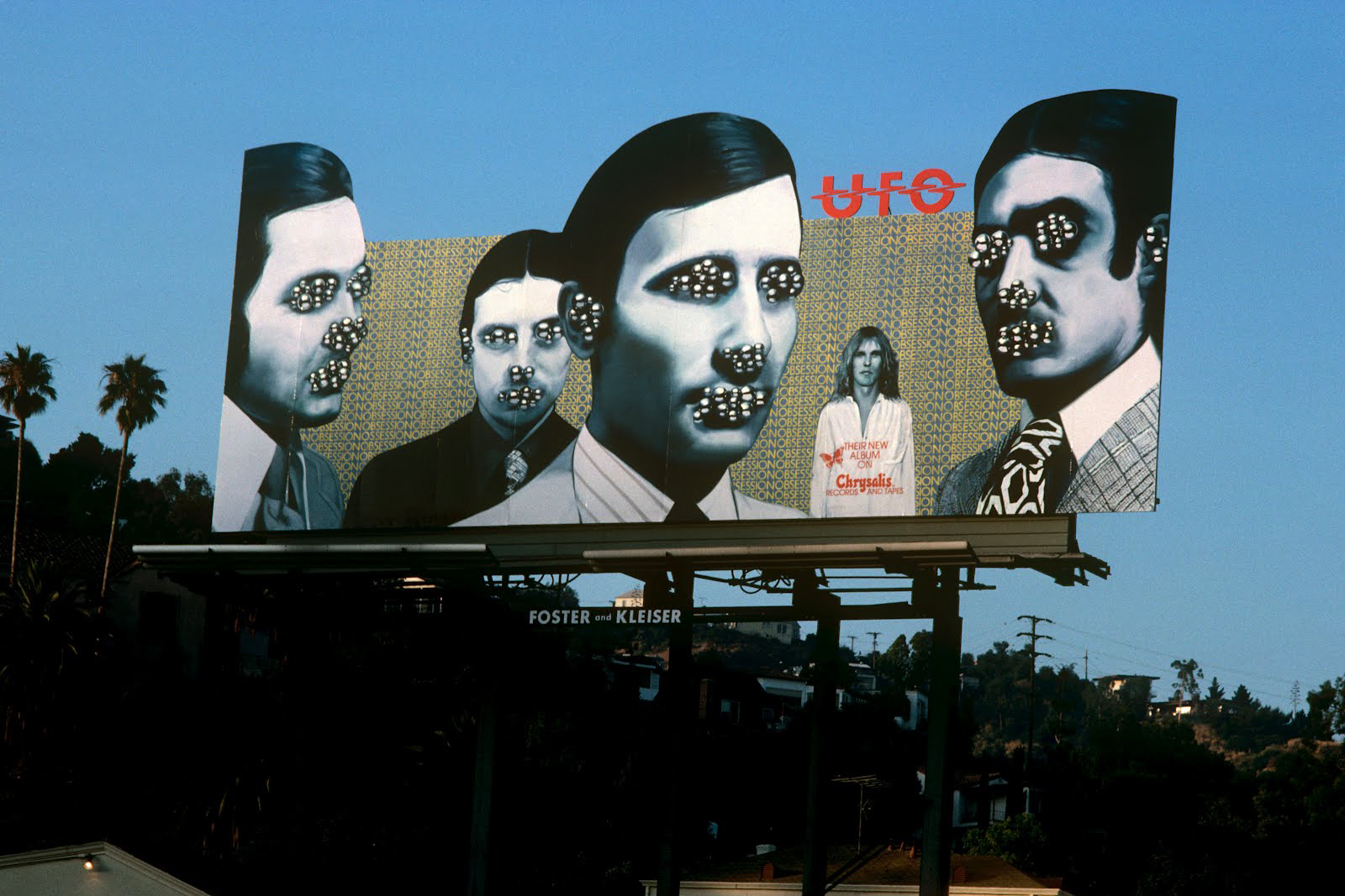UFO's Obsession, 1978 (Chrysalis Records), art direction by Hipgnosis.