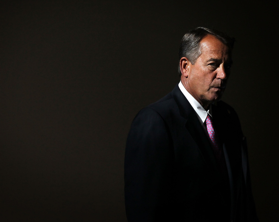 Speaker of the House Rep. John Boehner arrives for a news conference in November.