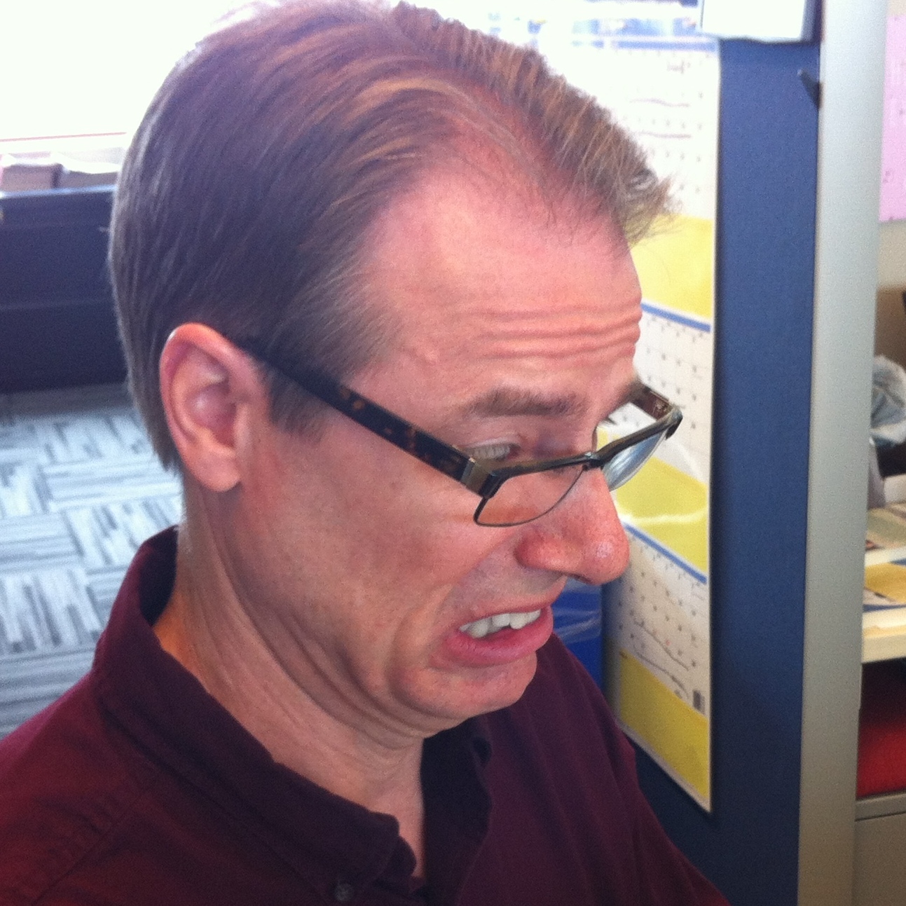 Robert is scared.