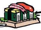 Illustration: Sushi made of books Illustration: Sushi made of books