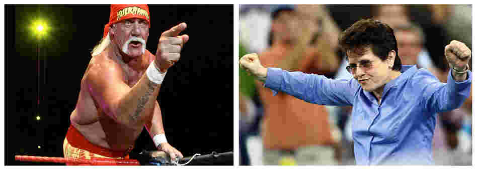 Hulk Hogan and Billie Jean King Hulk Hogan and Billie Jean King