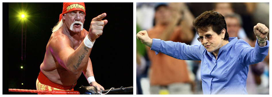 Hulk Hogan and Billie Jean King