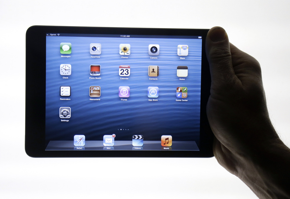 The iPad Mini is shown in San Jose, Calif., in October. Apple has priced its new, smaller iPad starting at $329, well above the competition. The iPad Mini is shown in San Jose, Calif., in October. Apple has priced its new, smaller iPad starting at $329, well above the competition.