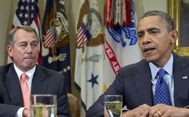 President Obama and House Speaker John Boehner on Nov. 16.