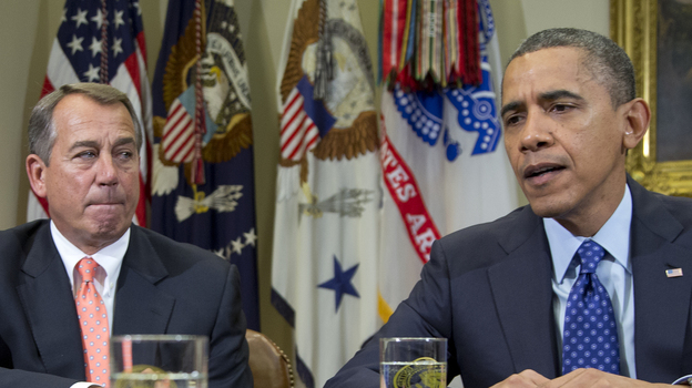 President Obama and House Speaker John Boehner on Nov. 16. (AP)
