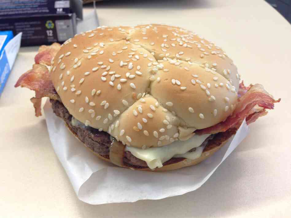 Cheddar*, Bacon, Onion.
