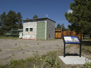 The restored building where the "Gadget" atomic bomb was assembled would be included in the Manhattan Project National Park. Gadget was the nickname given to the first nuclear bomb, tested at Trinity Site, N.M., in July 1945. The restored building where the "Gadget" atomic bomb was assembled would be included in the Manhattan Project National Park. Gadget was the nickname given to the first nuclear bomb, tested at Trinity Site, N.M., in July 1945.