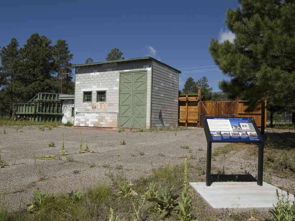 The restored building where the "Gadget" atomic bomb was assembled would be included in the Manhattan Project National Park. Gadget was the nickname given to the first nuclear bomb, tested at Trinity Site, N.M., in July 1945.