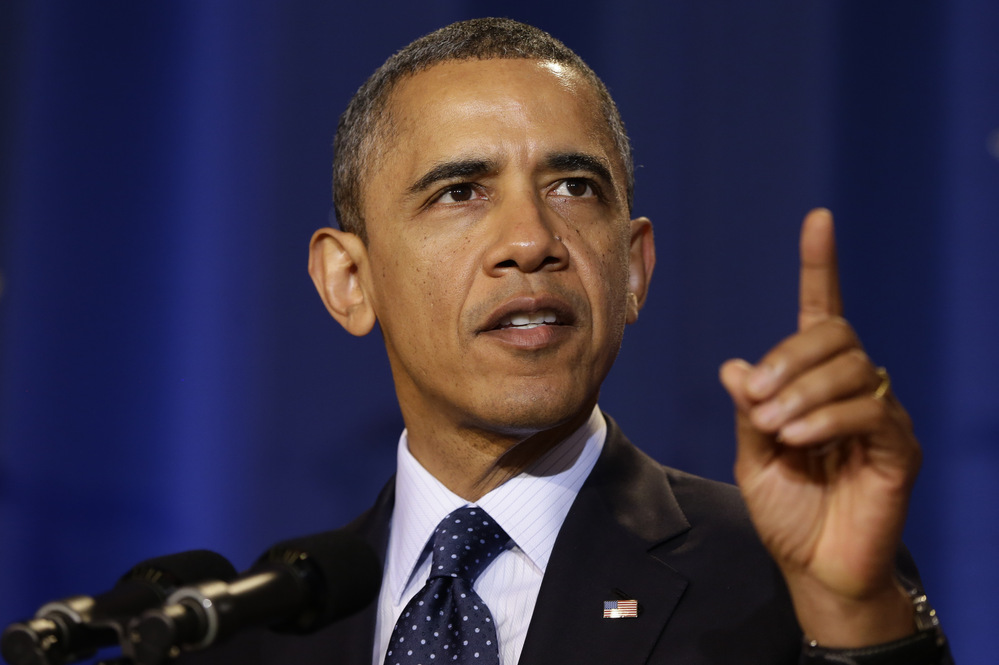 President Obama speaks at the National Defense University in Washington on Monday. Since his re-election four weeks ago, Obama is showing signs of a new, more aggressive leadership style.