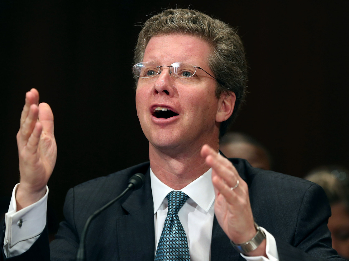 Housing and Urban Development Secretary Shaun Donovan testifies about the damage caused by Hurricane Sandy during a Senate Appropriations Committee hearing Wednesday in Washington, D.C.