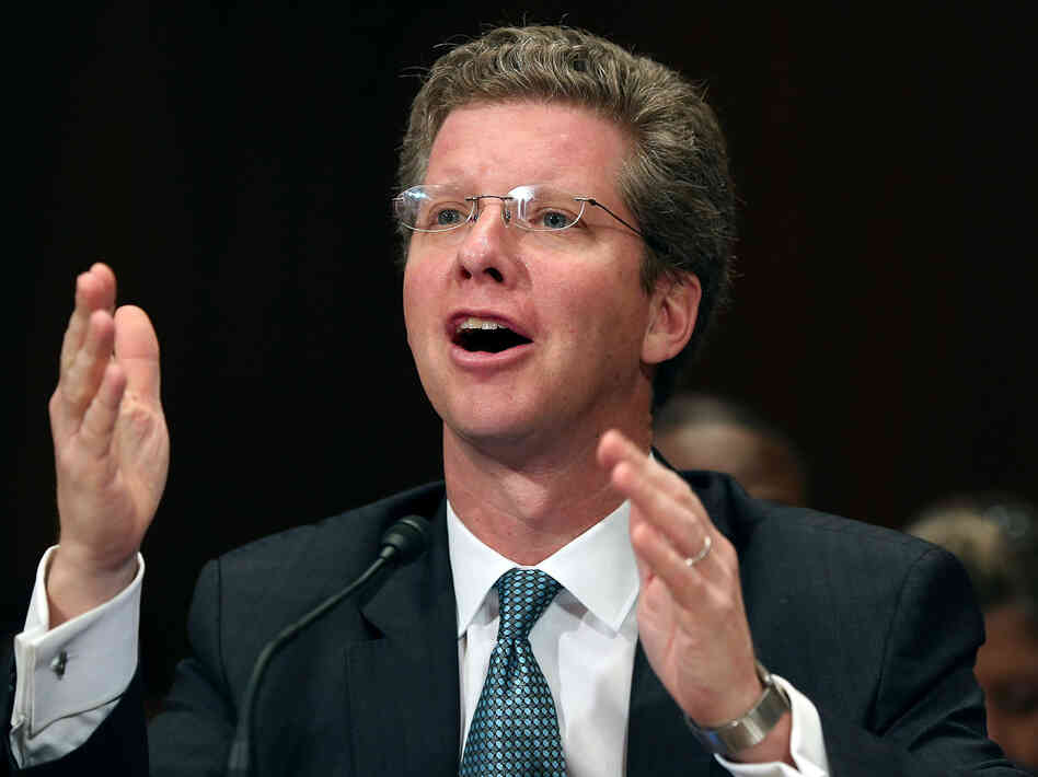 Housing and Urban Development Secretary Shaun Donovan testifies about the damage caused by Hurricane Sandy during a Senate Appropriations Committee hearing Wednesday in Washington, D.C.