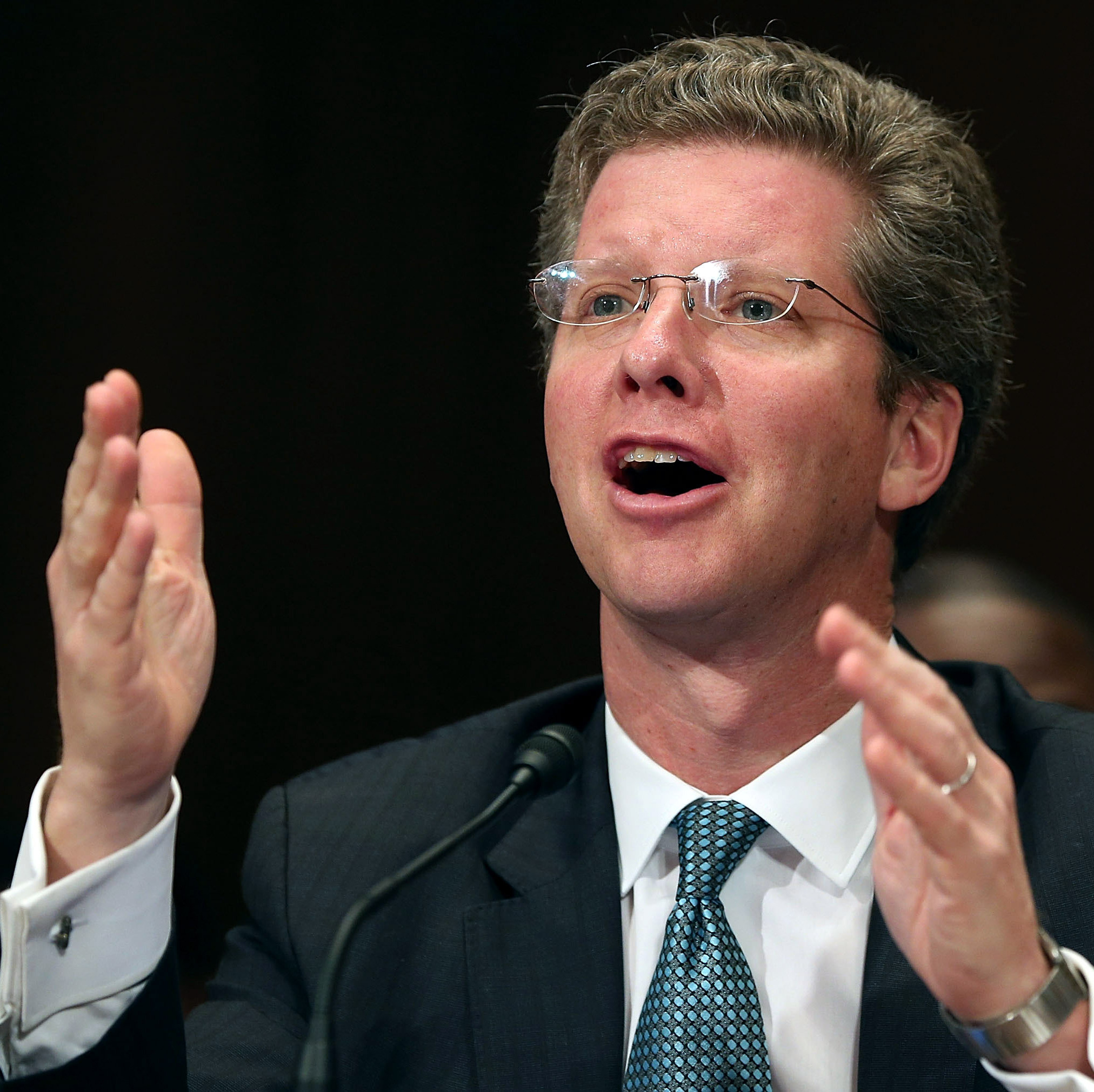 Housing and Urban Development Secretary Shaun Donovan testifies about the damage caused by Hurricane Sandy during a Senate Appropriations Committee hearing Wednesday in Washington, D.C.