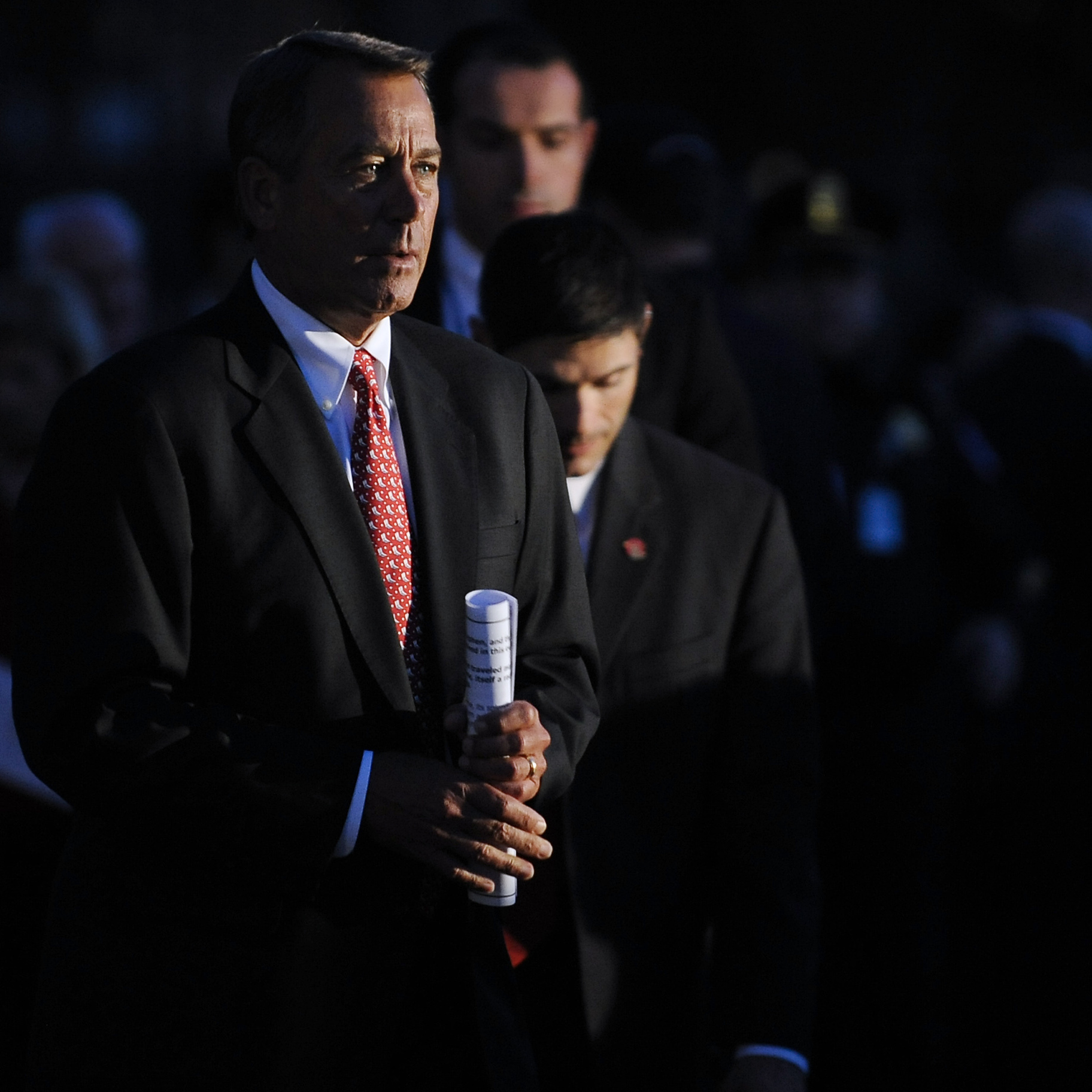 House Speaker John Boehner, R-Ohio, at Tuesday night's lighting of the Capitol Christmas Tree. House Speaker John Boehner, R-Ohio, at Tuesday night's lighting of the Capitol Christmas Tree.