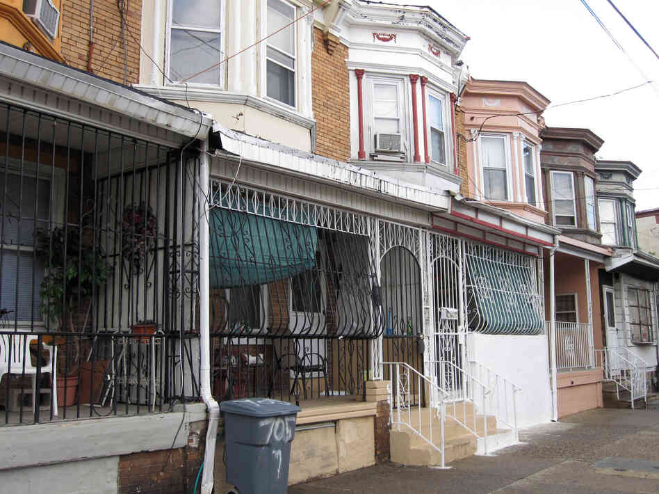 Because of the city's high crime rate, protective iron bars encase the front porches of many houses in Camden. Residents call them "bird cages."