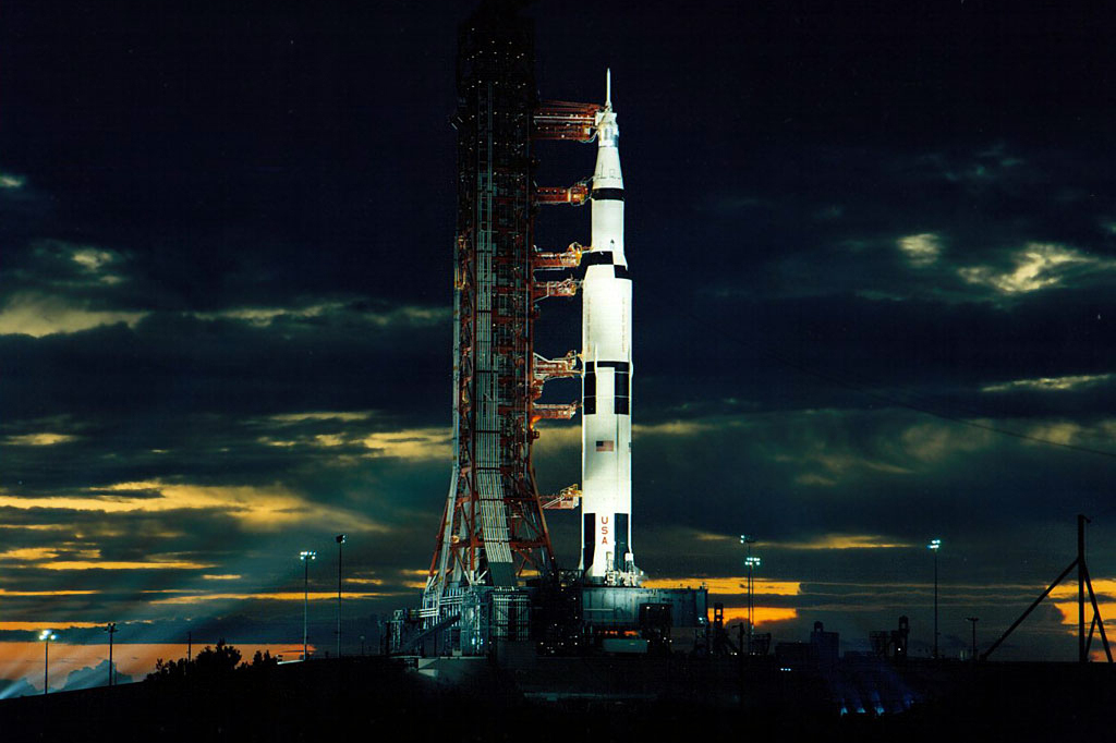 Apollo 17 blasted off just after midnight on Dec. 7, 1972.