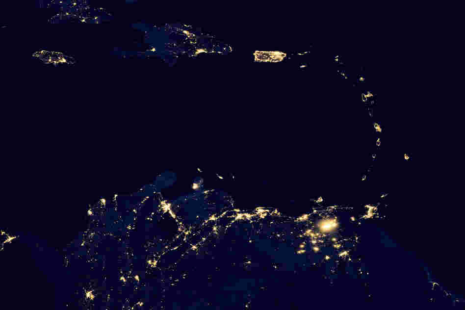 Caribbean islands and the northern coast of South America