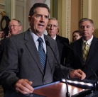 Sen. Jim DeMint, R-S.C., speaks to the media after a Republican caucus luncheon last year. He's joined by (from left): Sen. John Thune, R-S.D.; Sen. Lamar Alexander, R-Tenn.; Senate Minority Leader Mitch McConnell, R-Ky.; and Sen. Lindsey Graham, R-S.C.