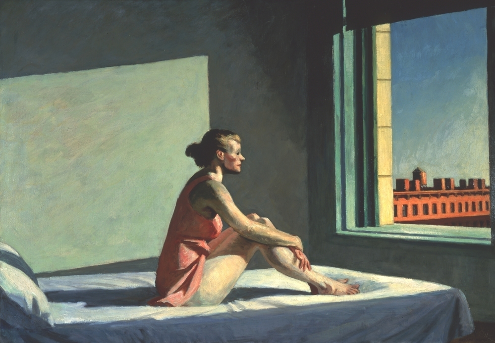 Edward and Josephine Hopper met as young students in art school in New York and married in 1924. Josephine was his only female model, and posed for his 1952 work, Morning Sun. 