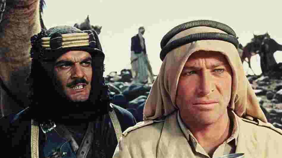 Sherif Ali (Omar Sharif) and T.E. Lawrence (Peter O'Toole) fight together in the 1962 epic.