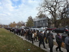 Looking for work: There was a long line last month as job seekers waited to get into an employment fair at Kennedy-King College in Chicago. Looking for work: There was a long line last month as job seekers waited to get into an employment fair at Kennedy-King College in Chicago.