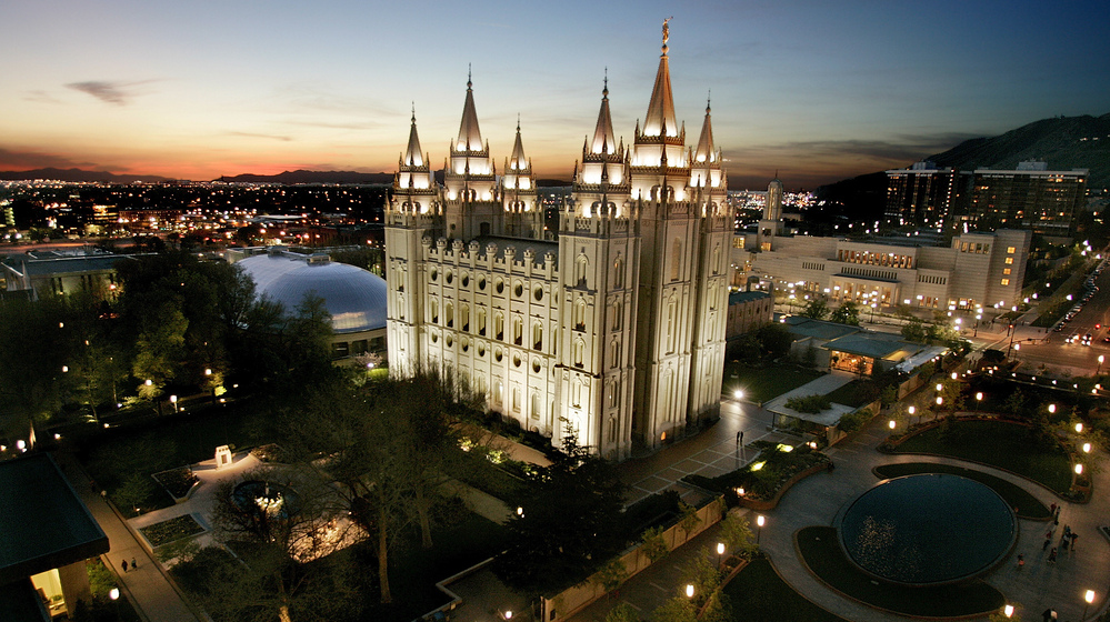 The Church of Jesus Christ of Latter-day Saints headquarters in Salt Lake City, Utah.