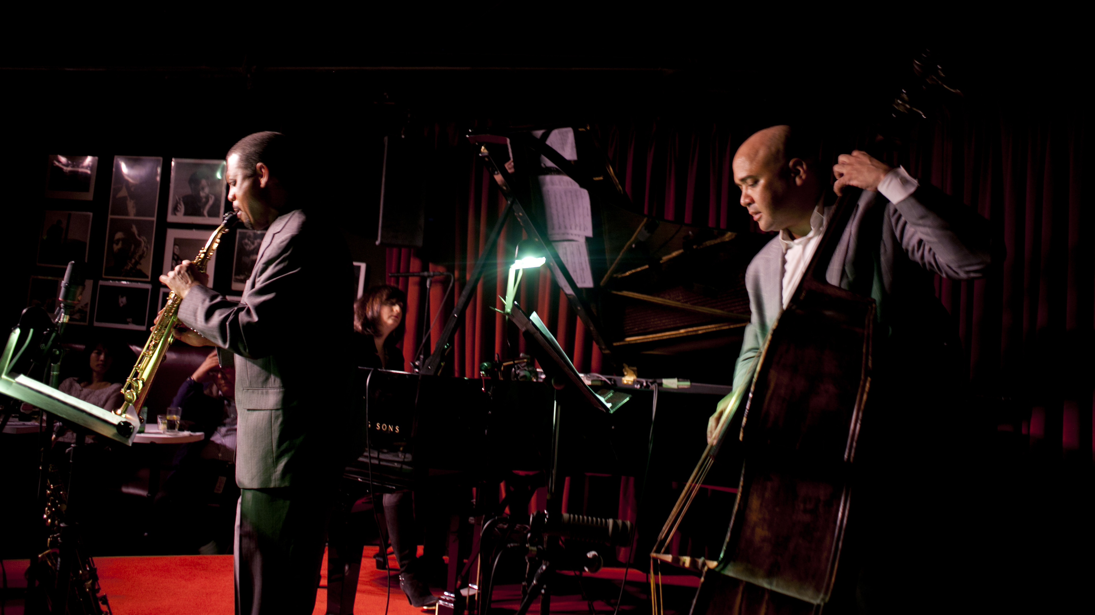 Steve Wilson (saxophone), Renee Rosnes (piano) and Peter Washington (bass).