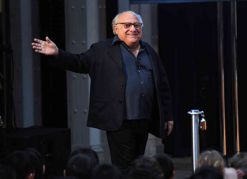 Actor Danny DeVito, 4 foot 10, attends the NEA's Read Across America Day kickoff on March 2.