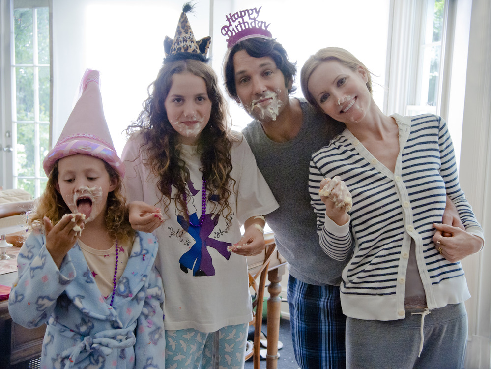 Five years after Judd Apatow's Knocked Up, Paul Rudd and Leslie Mann reprise their roles as married couple Pete and Debbie. Now years into their marriage with two kids (played by Iris and Maude Apatow), Pete and Debbie approach 40 less than gracefully.