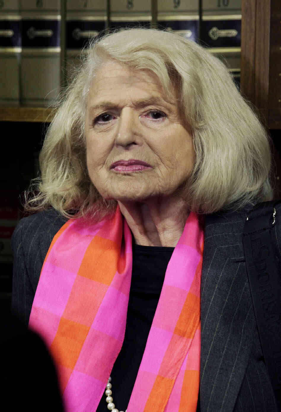 Edith Windsor, 83, is asking the Supreme Court to strike down the federal Defense of Marriage Act. When Windsor's female spouse died, the federal government, acting under DOMA, required Windsor to pay estate taxes that she would not have owed if her spouse had been a man. Edith Windsor, 83, is asking the Supreme Court to strike down the federal Defense of Marriage Act. When Windsor's female spouse died, the federal government, acting under DOMA, required Windsor to pay estate taxes that she would not have owed if her spouse had been a man.