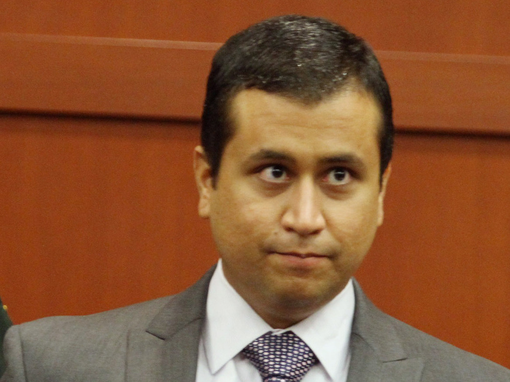 George Zimmerman, who is charged with second-degree murder in the death of Trayvon Martin, at a court hearing last June in Seminole County, Fla.