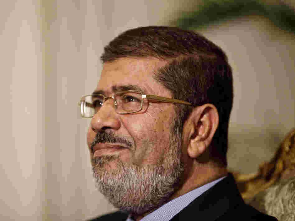 Egyptian President Mohammed Morsi held a 