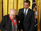 President Barack Obama and the late pianist and scholar Charles Rosen, after Rosen was presented with a 2011 National Humanities Medal on February 13. President Barack Obama and the late pianist and scholar Charles Rosen, after Rosen was presented with a 2011 National Humanities Medal on February 13.