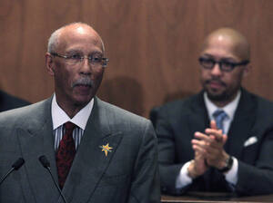 Detroit Mayor Dave Bing delivers his State of the City address on March 7. If Bing and the City Council can't agree on a plan to reduce the city's budget deficit, state officials are poised to take away their power over Detroit's finances. Detroit Mayor Dave Bing delivers his State of the City address on March 7. If Bing and the City Council can't agree on a plan to reduce the city's budget deficit, state officials are poised to take away their power over Detroit's finances.