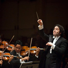 Gustavo Dudamel conducts Simon Bolivar Symphony Orchestra of Venezuela at Carnegie Hall in New York. Gustavo Dudamel conducts Simon Bolivar Symphony Orchestra of Venezuela at Carnegie Hall in New York.