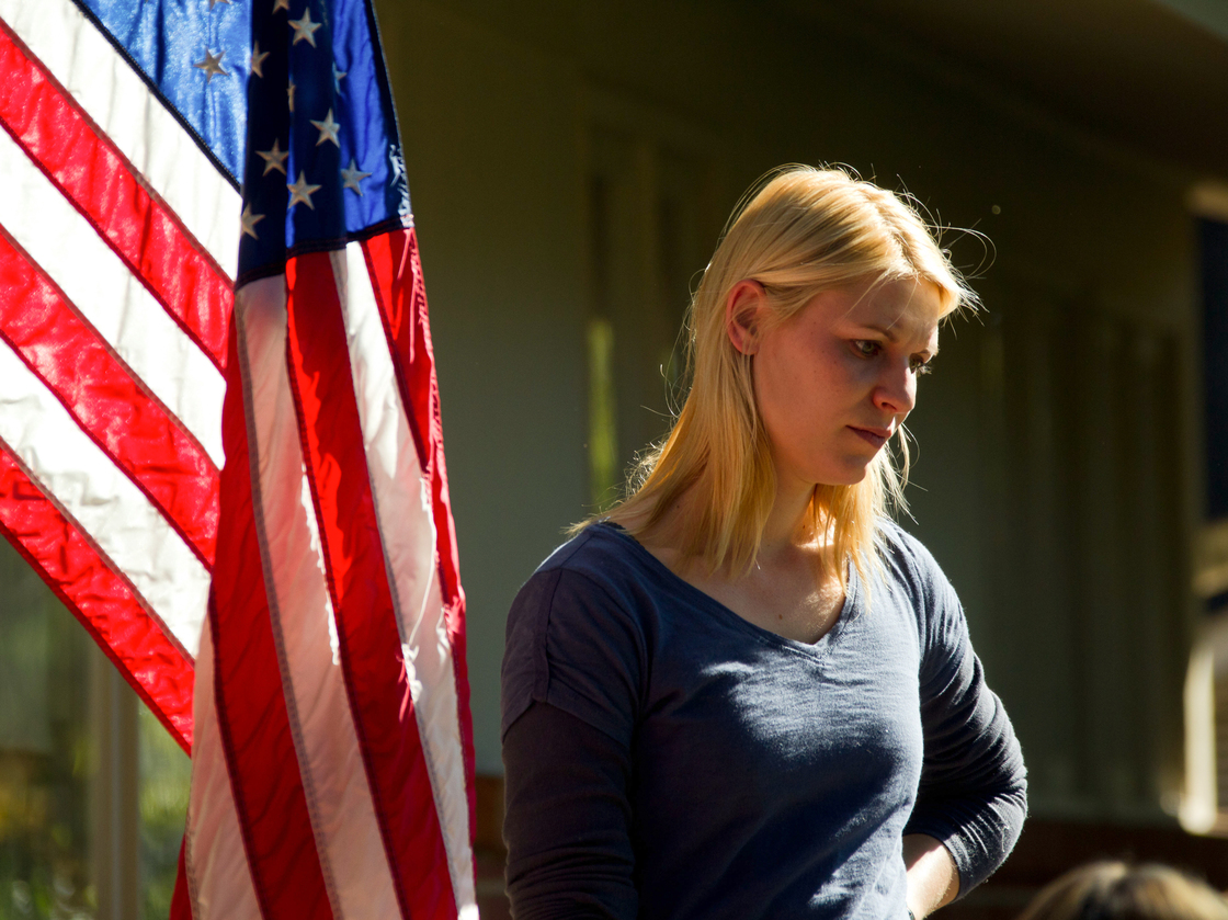 Claire Danes as Carrie Mathison in Homeland.