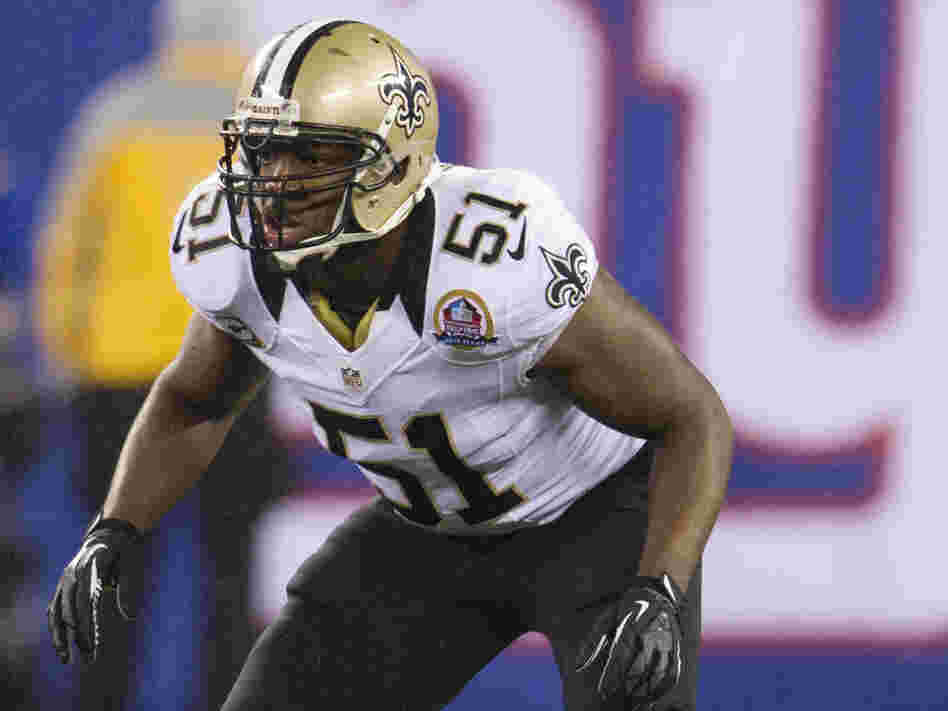 New Orleans Saints linebacker Jonathan Vilma. New Orleans Saints linebacker Jonathan Vilma.