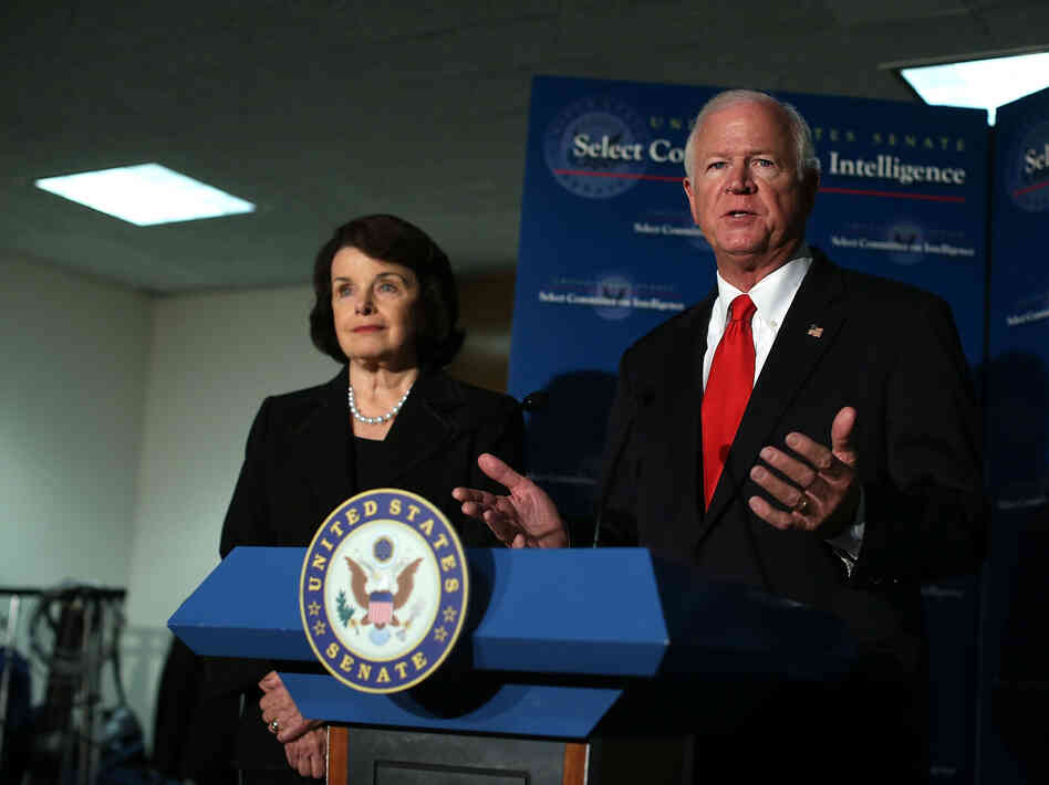 Sen. Dianne Feinstein, D-Calif., and Sen. Saxby Chambliss, R-Ga., have opposing views about a report detailing CIA detention and interrogation practices.